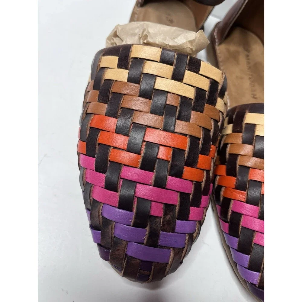 Manitobah Gabriel Frey Multicolor Woven Leather Sandals Women’s Size 9 - Picture 5 of 16